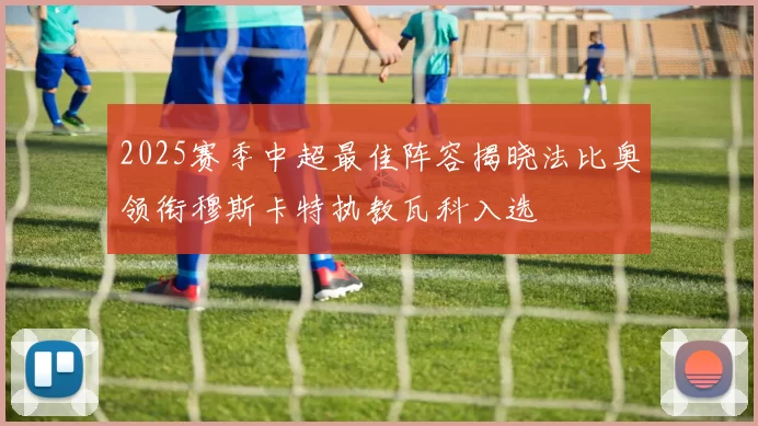 2025赛季中超最佳阵容揭晓法比奥领衔穆斯卡特执教瓦科入选